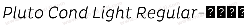 Pluto Cond Light Regular字体转换
